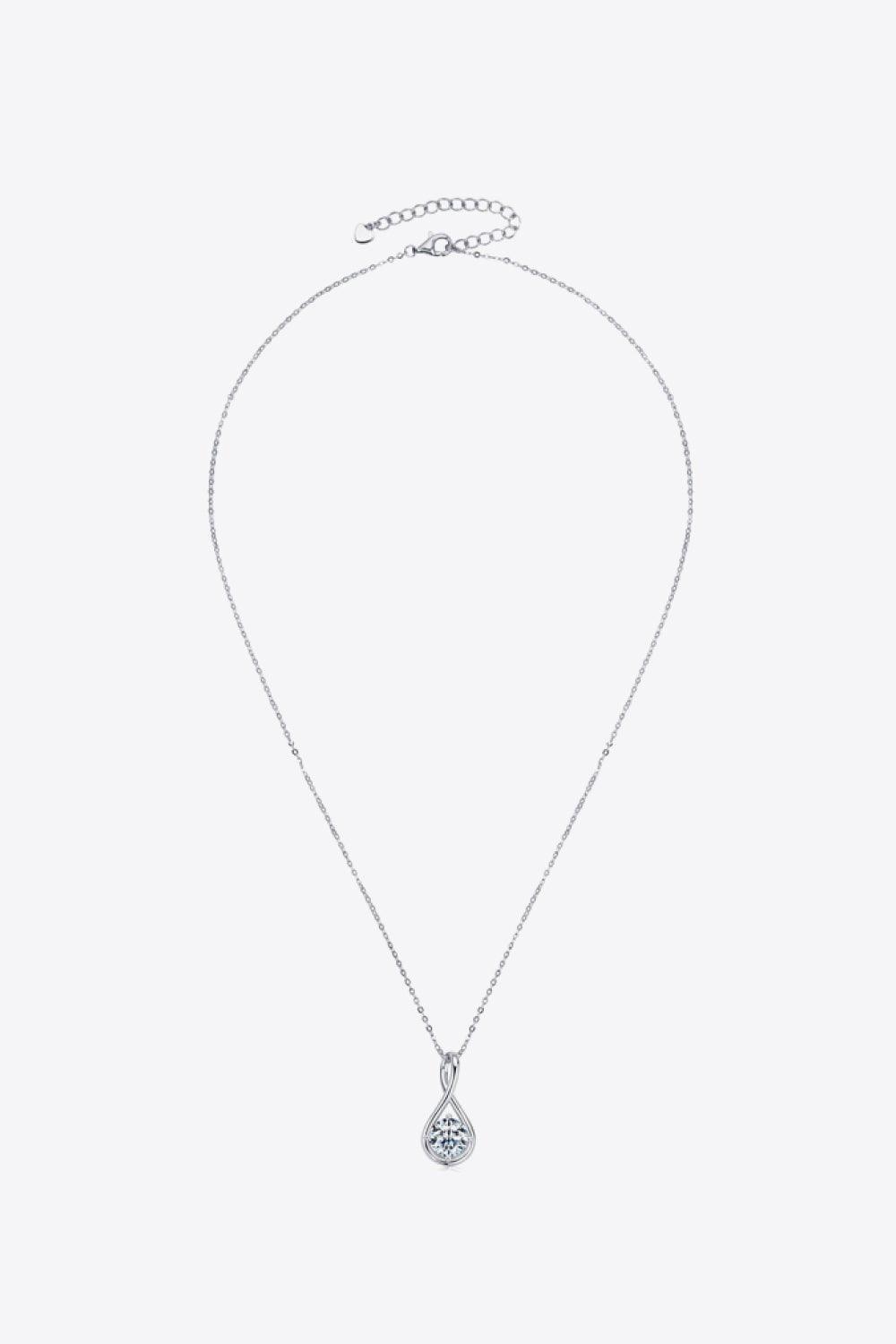 2 Carat Moissanite 925 Sterling Silver Necklace - Admiresty