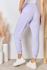 RISEN Full Size Drawstring Ultra Soft Knit Joggers