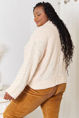 Double Take Open Front Long Sleeve Cardigan - Admiresty